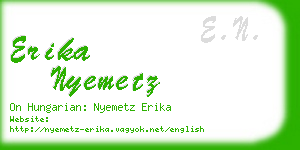 erika nyemetz business card